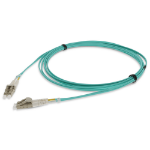 AddOn Networks 2m LC to LC Aqua colour OM3 Duplex LSZH Fiber Patch Cable