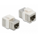 DeLOCK Adapter RJ45 jack to RJ45 jack compact Cat.6A metal