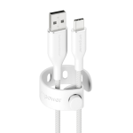 PanzerGlass empower™ by ® Racing 60W USB-A to USB-C Cable | USB 2.0 | 1.2M | Silver White USB-kabel Wit