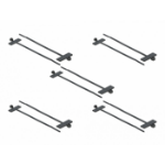 DeLOCK 18958 cable tie Parallel entry cable tie Polyamide Black 10 pc(s)