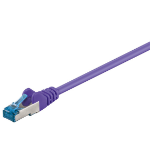 Goobay CAT 6A Patch Cable, S/FTP (PiMF), 0.25 m, Violet