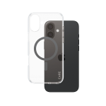 PanzerGlass CARE by ® Flagship Case Transparent Urban Combat w. Black MagSafe iPhone 16 Plus