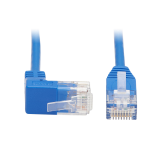 Tripp Lite N204-S01-BL-UP Up-Angle Cat6 Gigabit Molded Slim UTP Ethernet Cable (RJ45 Right-Angle Up M to RJ45 M), Blue, 1 ft. (0.31 m)