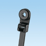 Panduit Clamp Tie, 7.9"L (201mm), #10 (M5) Screw, Standard, Weather Resistant, Black, 1000pc cable tie Nylon