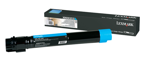 Image of Lexmark 22Z0009 Toner cartridge cyan, 22K pages for Lexmark XS 955