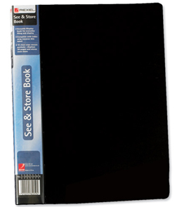 Rexel See and Store Display Book 60 Pocket A4 Black 10565BK
