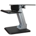 StarTech.com ARMSTS multimedia cart/stand Black, Silver Flat panel Multimedia stand