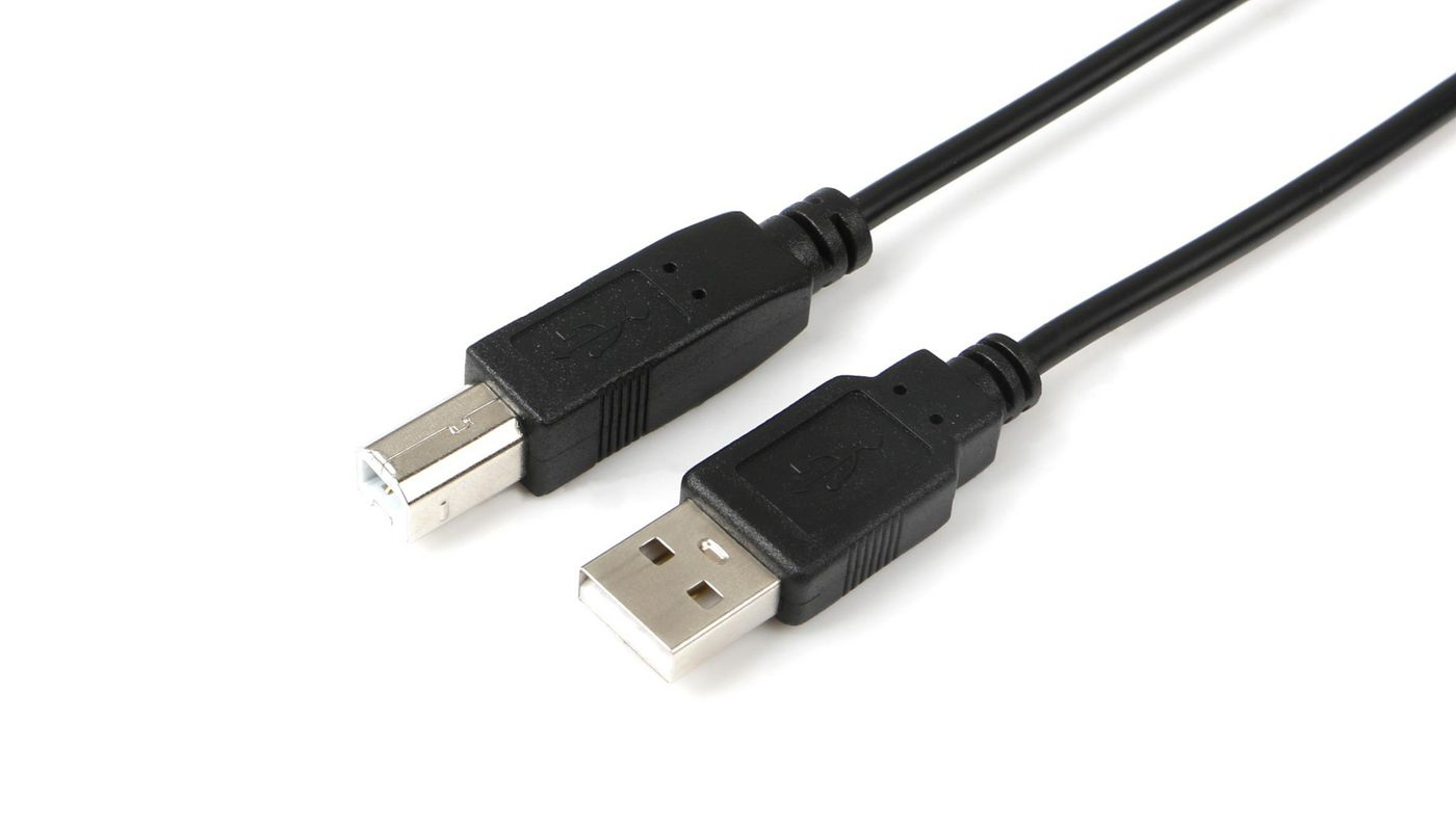 Microconnect USBAB05B USB cable USB 2.0 0.5 m USB A USB B Black