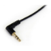 StarTech.com Cable Delgado de Audio Estéreo 3,5mm de 30cm Acodado con Ángulo Recto - Macho a Macho