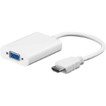 Goobay HDMI - VGA/3.5mm, M/F HDMI Type A (Standard) VGA (D-Sub) + 3.5mm White
