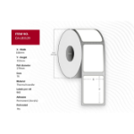 Capture CA-LB3129 printer label White