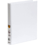 MARBIG CLEAR VIEW INSERT BINDER A4 4D RING 25MM WHITE