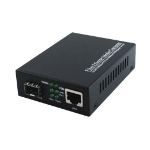 PLUSOPTIC 10/100/1000M SFP-RJ45  Media Converter. Fully compatible with both Multimode and Singlemode SFPs