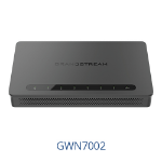 Grandstream Networks GWN7002 wired router 2.5 Gigabit Ethernet, Gigabit Ethernet Black