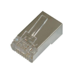 FDL SHIELDED CAT.6 CONNECTOR FOR STRANDED STP - 2 PIECE 4U/4D