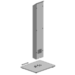 Ergonomic Solutions Floorstand tall -BLACK-