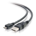C2G 3ft (0.9m) USB 2.0 A to Micro-B Cable M/M - Black