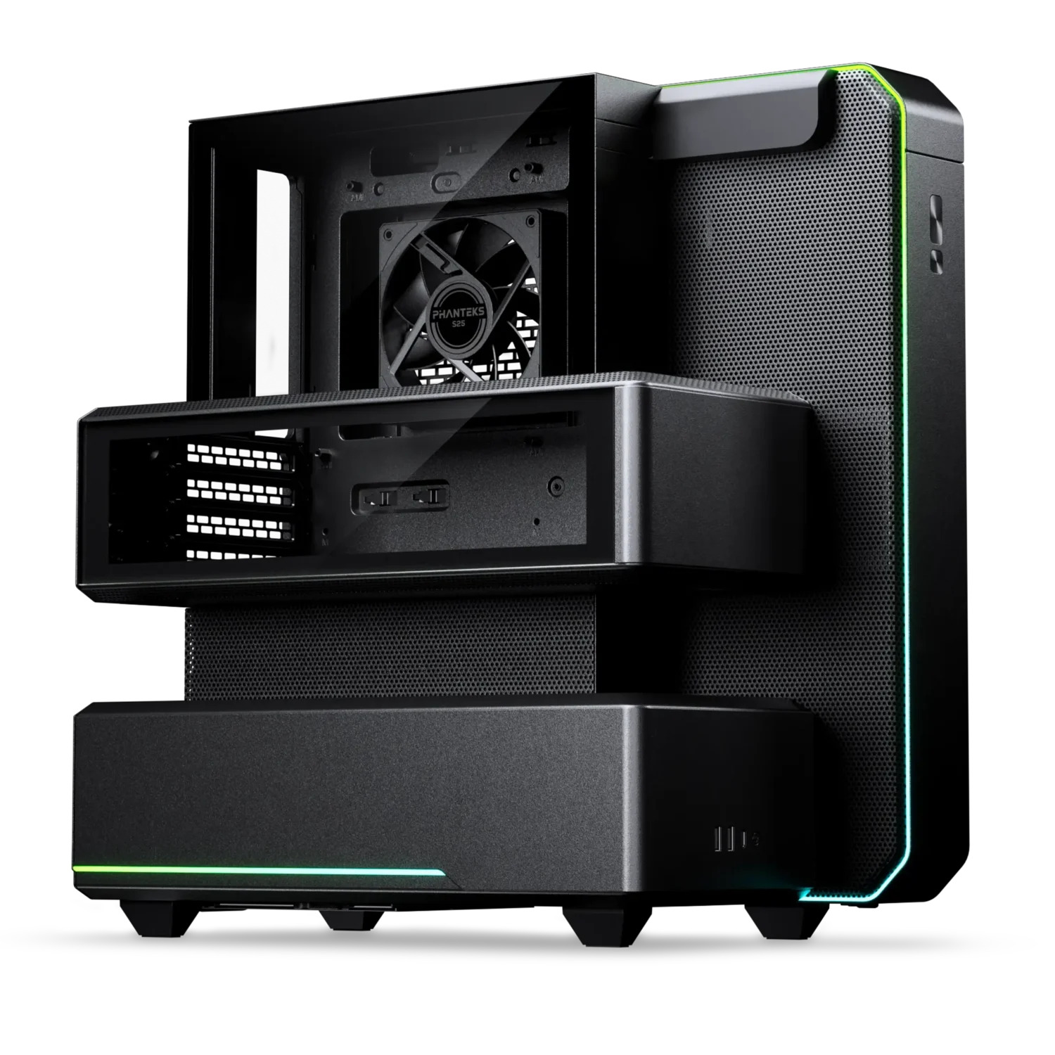 Phanteks EX5 High Airflow ATX Mid Tower Chamber Case - Satin Black - PH-EX526_DBK01