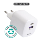 eSTUFF ES637065 mobile device charger Universal White AC Indoor