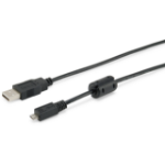 Equip USB 2.0 Type A to Micro-B Cable, 1.8m , Black