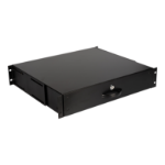 LevelOne Equip 280842 EZD-2-B Cabinet Drawer; 2U; Black