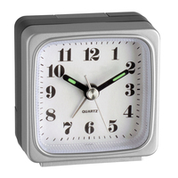 Image of TFA-Dostmann 98.1079 - Quartz alarm clock - Square - Plastic - 12h...