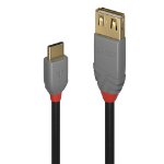 Lindy 0.15m USB 2.0 Type C to A Adapter Cable, Anthra Line