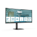 AOC V5 CU34V5C/BK LED display 86.4 cm (34") 3440 x 1440 pixels Wide Quad HD Black