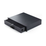 StarTech.com 2U Steel Lockable 19in Rackmount Drawer for AV, Network, Server Cabinets, 22lb (10kg) Capacity, Rear Cable Pass-through Holes, Keys Included