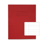 Rhino 8 x 6.5 Exercise Book 32 Page Red F12 (Pack of 100)