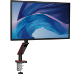 CTA Digital Single Monitor Gas Spring Arm w/ USB Ports (Red)