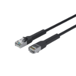 Lanview LV-6AFTP-FLEX-ANG-0025B networking cable Black 0.25 m Cat6a U/FTP (STP)