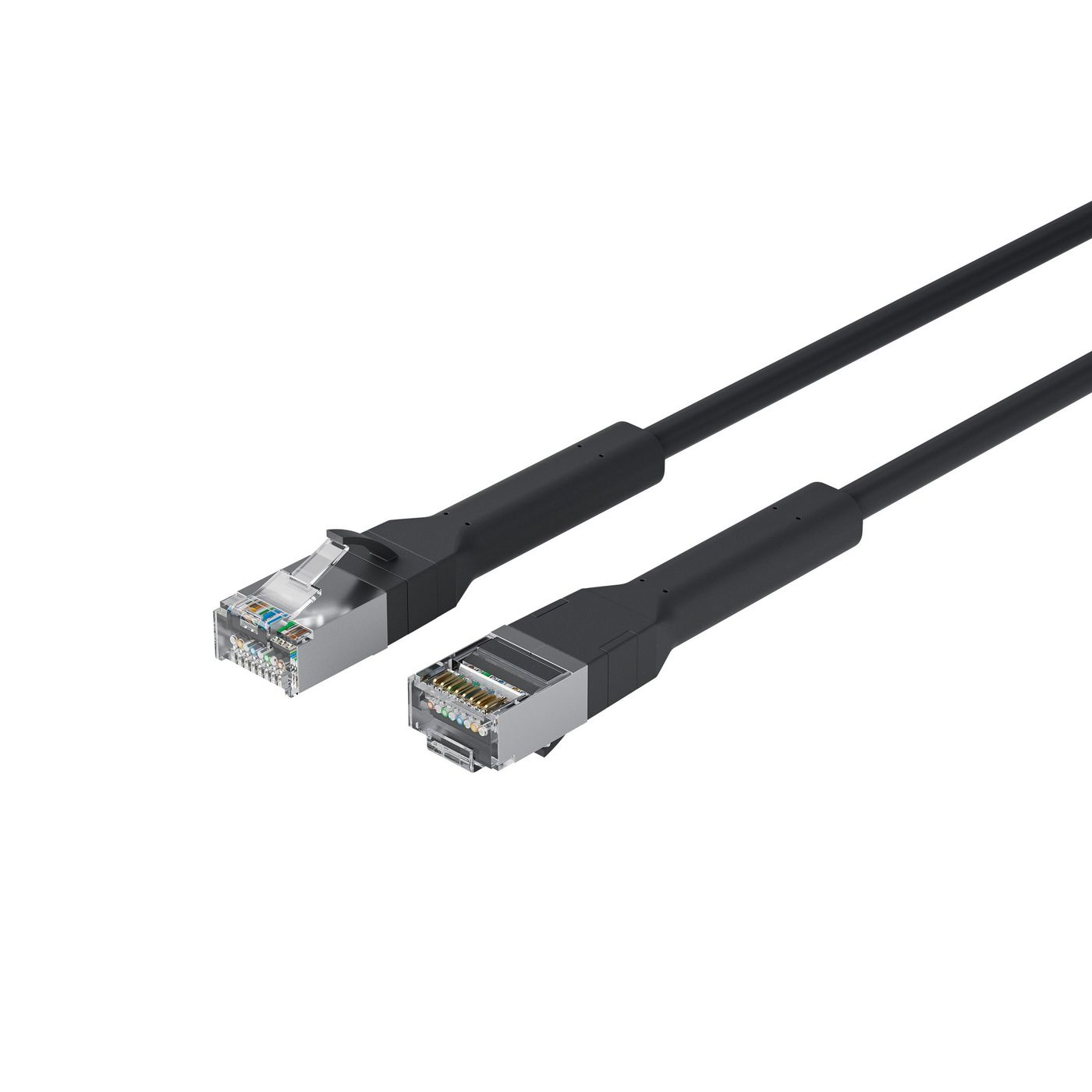 Lanview LV-6AFTP-FLEX-ANG-075B networking cable Black 7.5 m Cat6a U/FTP (STP)