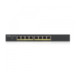 Zyxel GS1900-8HP v3 PoE Managed L2 Gigabit Ethernet (10/100/1000) Power over Ethernet (PoE) Zwart