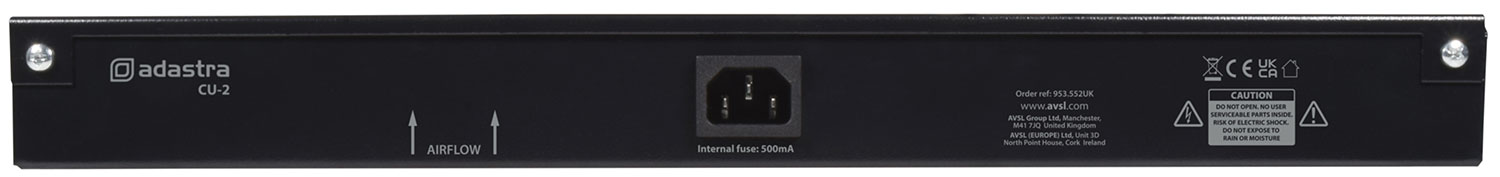 Adastra CU-2 1U Dual Fan Cooling Unit 953.552UK