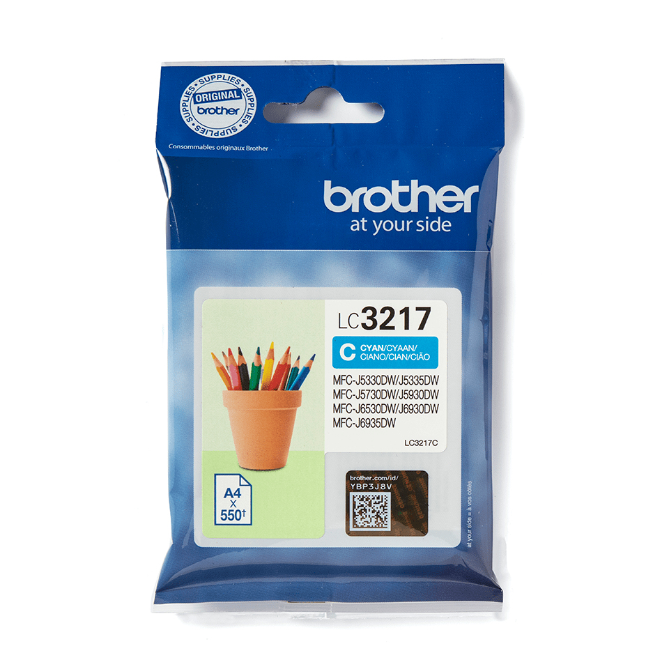 Image of Brother LC-3217C Ink cartridge cyan, 550 pages ISO/IEC 24711 9ml...