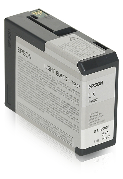 Image of Epson C13T580700/T5807 Ink cartridge light black 80ml for Epson...