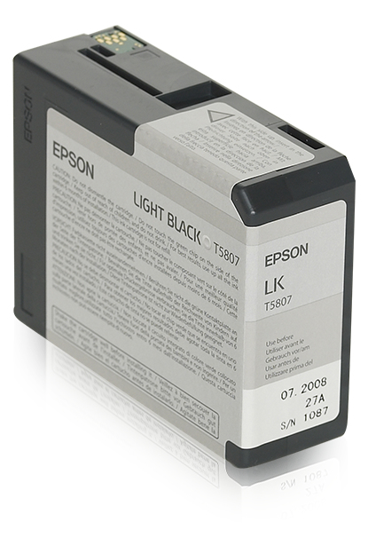 Epson C13T580700/T5807 Ink cartridge bright black 80ml for Epson Stylus Pro 3800/3880