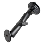 RAM Mounts Twist-Lock Suction Cup Double Ball Mount with Round Plate