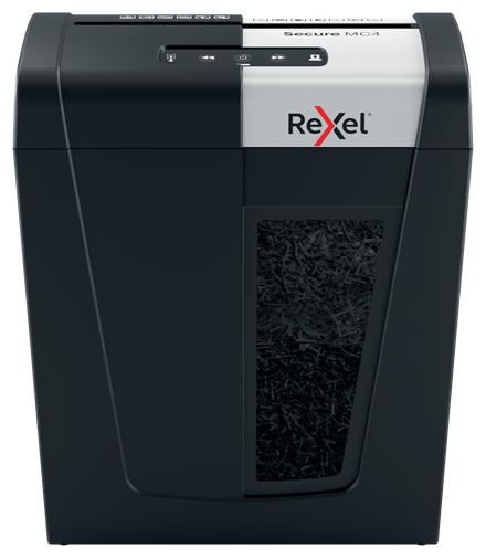 Image of Rexel Secure MC4 paper shredder Micro-cut shredding 60 dB Black,...
