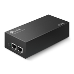 TP-LINK TL-POE170S Omada PoE++ Injector, 2 Gigabit Ports, 802.3af/at/bt, Integrated Power Supply, Wall Mountable, Plug & Play