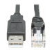 Tripp Lite U009-006-RJ45-X cable gender changer RJ-45 USB 2.0 Type-A Black