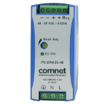 ComNet PS-DRA30-48A power supply unit 30 W Blue, Grey