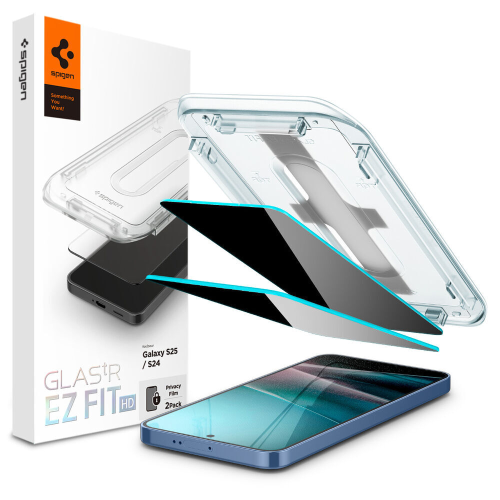 Spigen Galaxy S25 Screen Protector GLAS.tR EZ Fit HD Privacy 2PCS