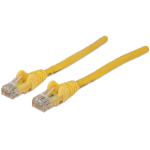 Intellinet Network Patch Cable, Cat6, 0.5m, Yellow, CCA, U/UTP, PVC, RJ45, Gold Plated Contacts, Snagless, Booted, Lifetime Warranty, Polybag
