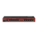 Mikrotik RB2011UIAS-IN network switch Gigabit Ethernet (10/100/1000) Power over Ethernet (PoE) Red