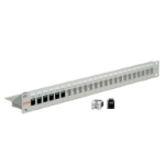ROLINE Cat.6 19"-Keystone Patch Panel, light grey UTP