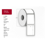 Capture CA-LB3079 printer label White