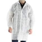 BEESWIFT POLPROP DISP Visitors Coat WHITE XL  - Pack of 50