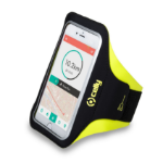 Celly Armband - Smartphone mobile phone case 16.5 cm (6.5") Armband case Black, Yellow